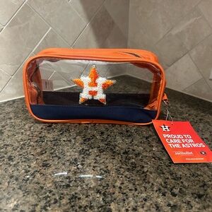 Orange and Blue Astros Women's Bag